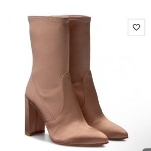 Stuart weitzman clinger clinger adobe stretch satin 6 M